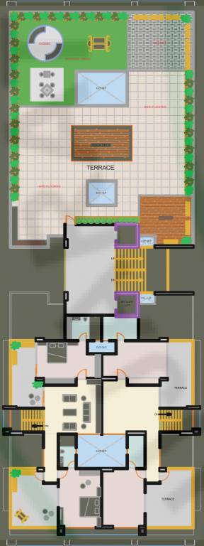  shreyas arise Block A Cluster Plan for 14th Floor