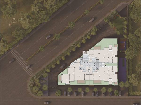  elinor-51 Tower A Cluster Plan from 3rd to 17th Floor