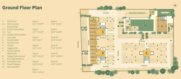  madhuban-kadamb Block A-B-C Cluster Plan