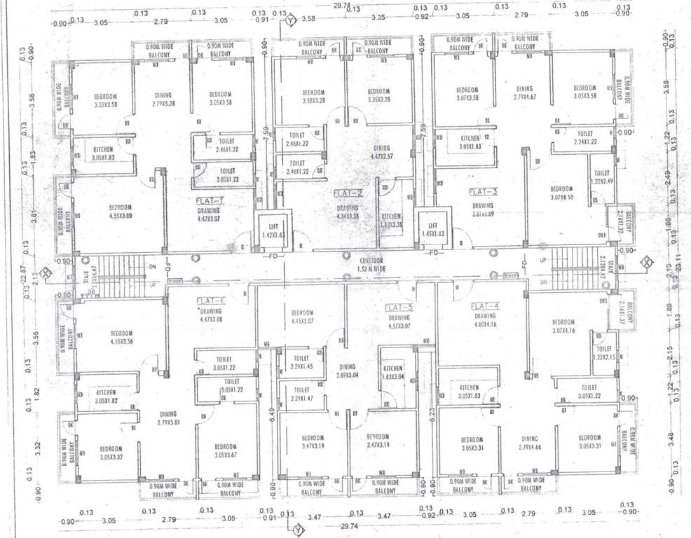  manju shri balbhadra apartment anju Shri Balbhadra Apartment Cluster Plan