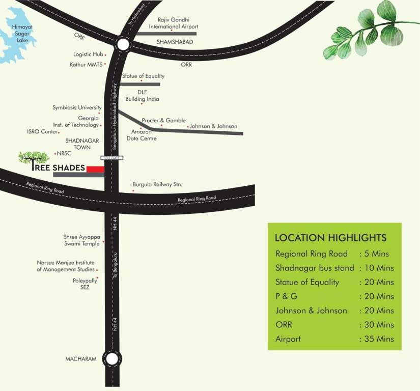  tree shades Location Plan