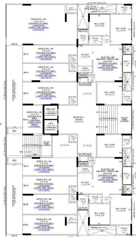  revanta fortune 2 Tower A Cluster Plan