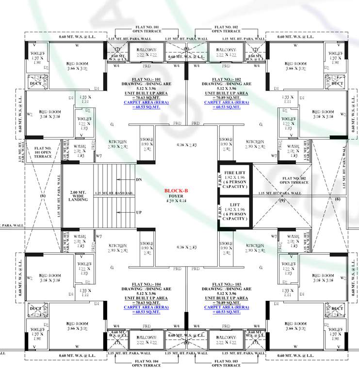 revanta fortune 2 Tower B Cluster Plan