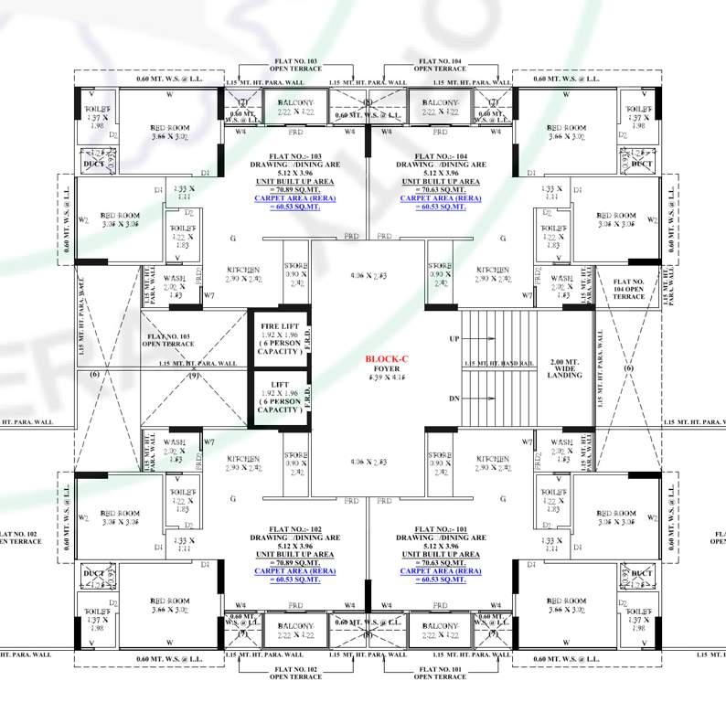  revanta fortune 2 Tower C Cluster Plan
