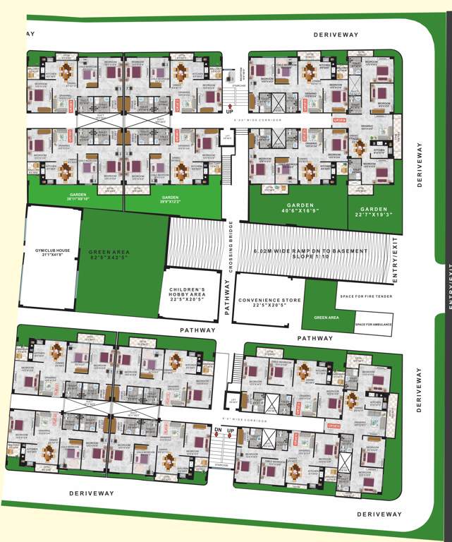 residency Gbn Kusum Raj Residency Cluster Plan
