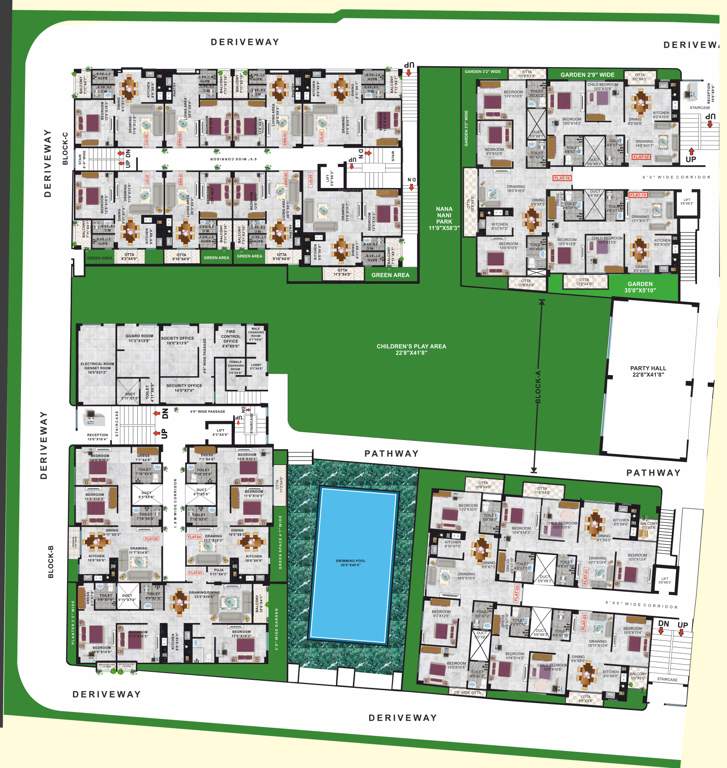  residency Gbn Kusum Raj Residency Cluster Plan