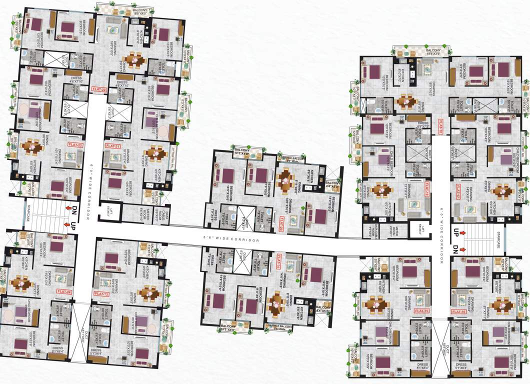  residency Gbn Kusum Raj Residency Cluster Plan