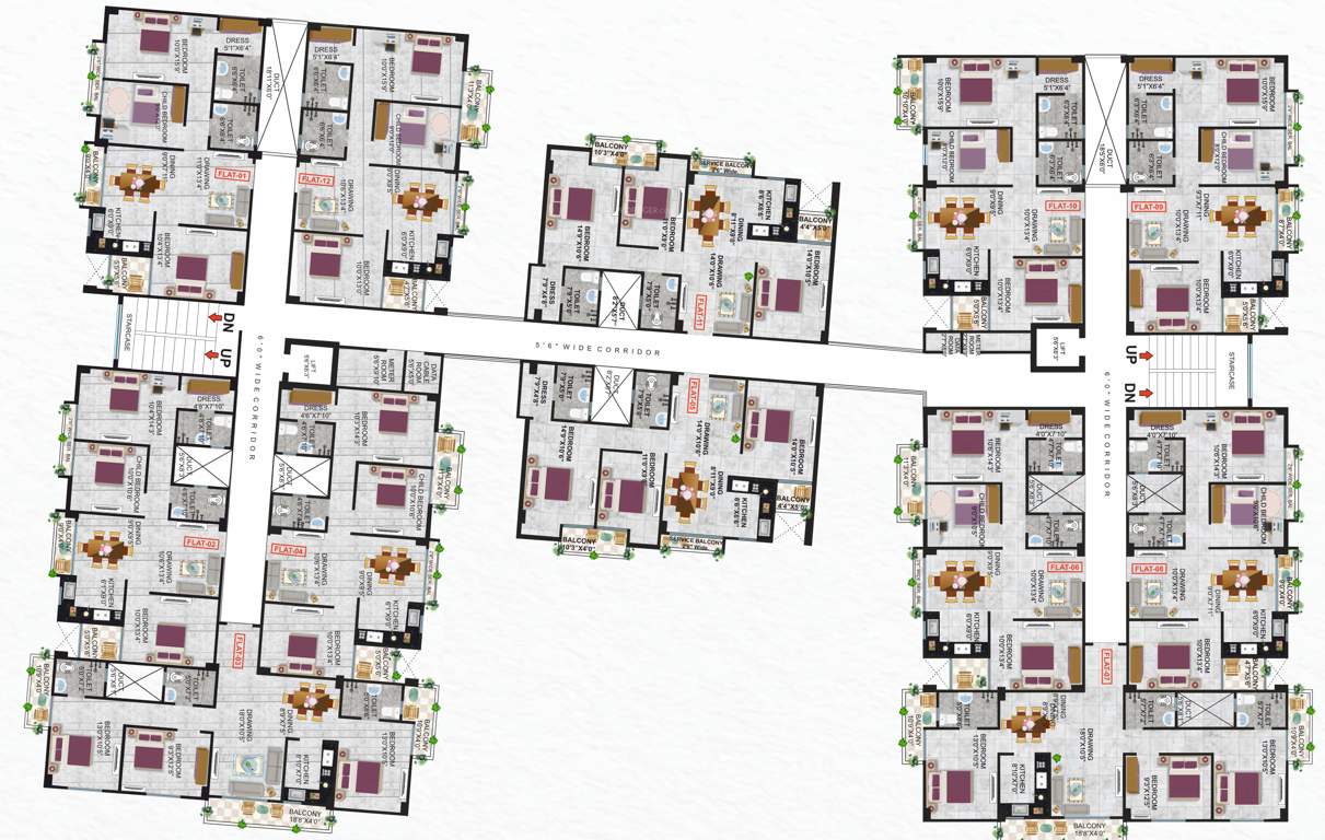  residency Gbn Kusum Raj Residency Cluster Plan