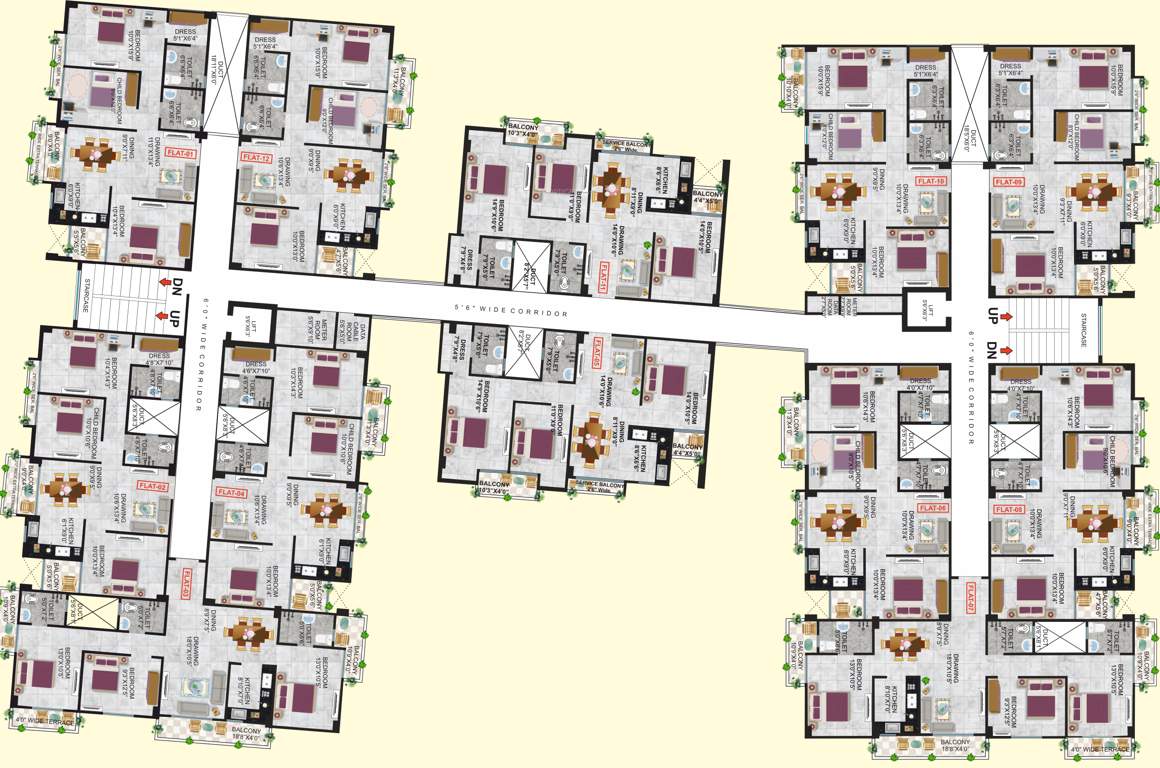  residency Gbn Kusum Raj Residency Cluster Plan