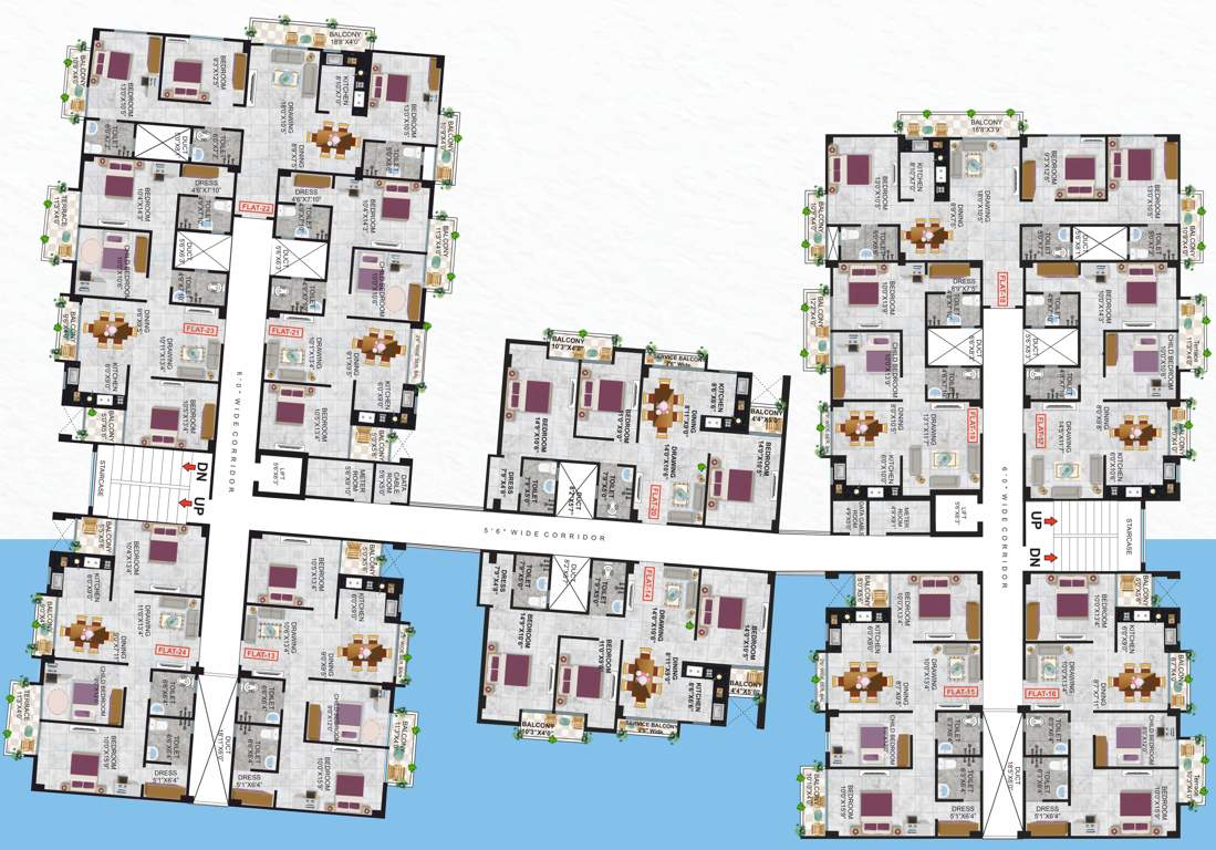  residency Gbn Kusum Raj Residency Cluster Plan