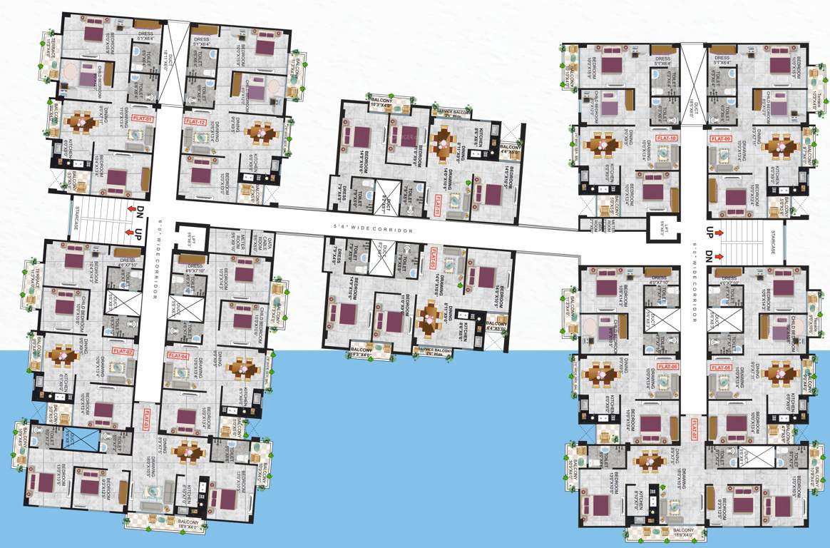  residency Gbn Kusum Raj Residency Cluster Plan