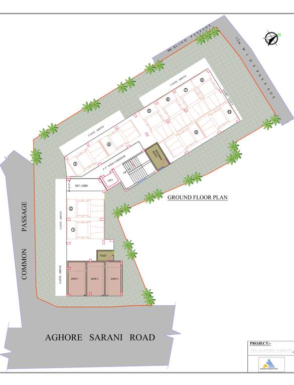  apartment Cluster Plan