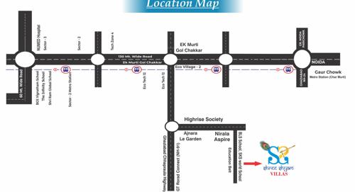  shree-shyam-villas Location Plan