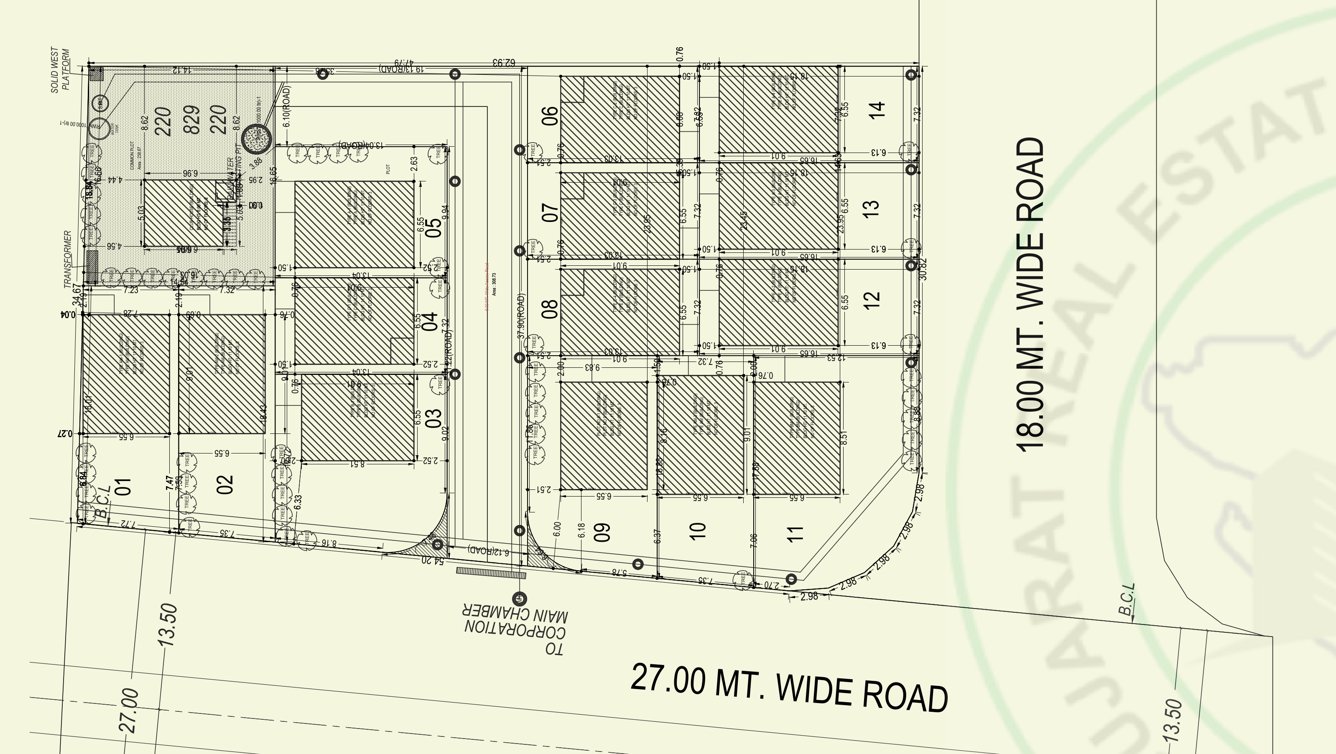  aakruti villa Cluster Plan