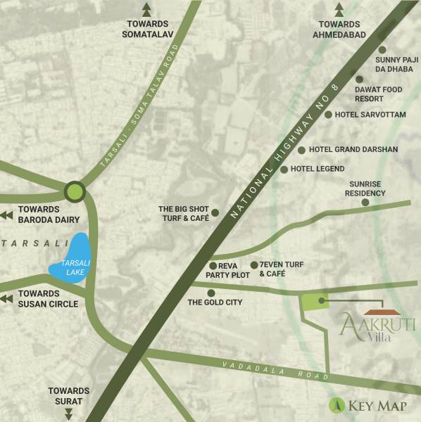  aakruti-villa Location Plan