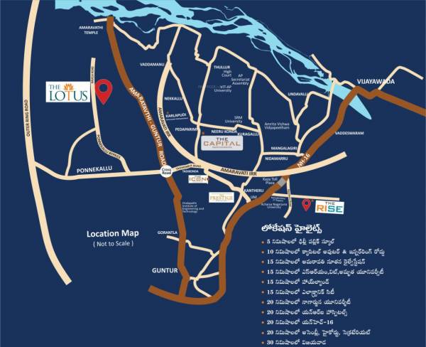 Location Plan ponnekallu-amaravati Location Plan