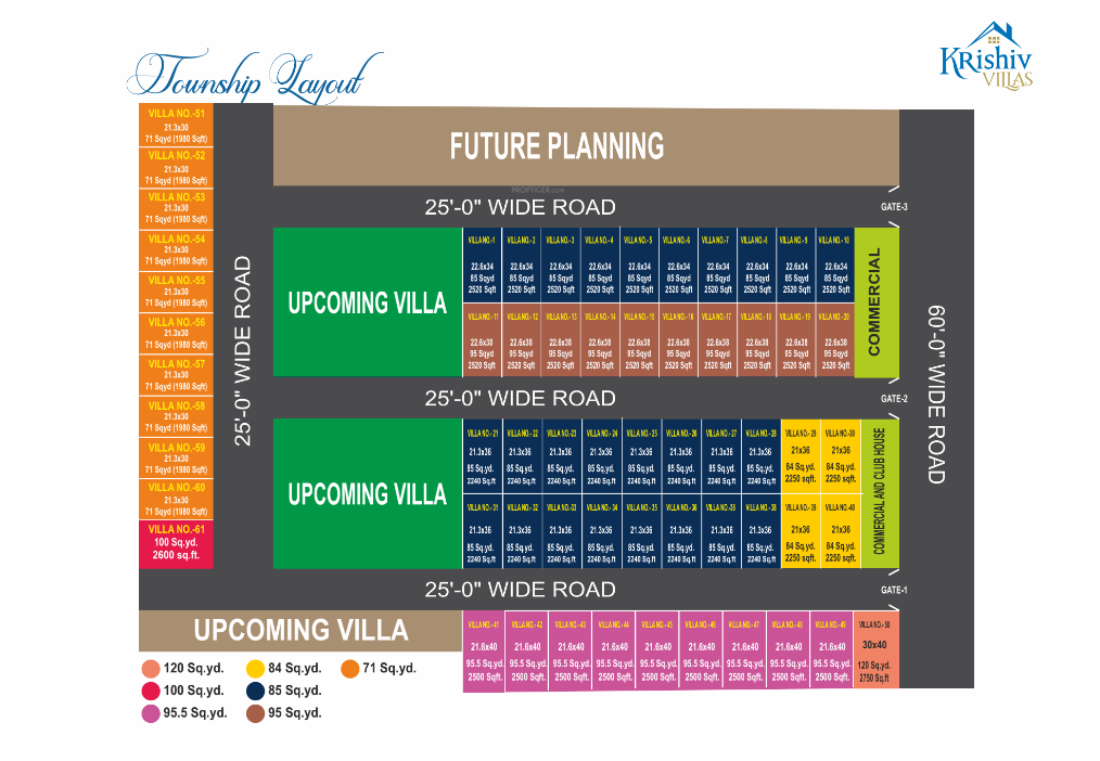 krishiv villas Layout Plan