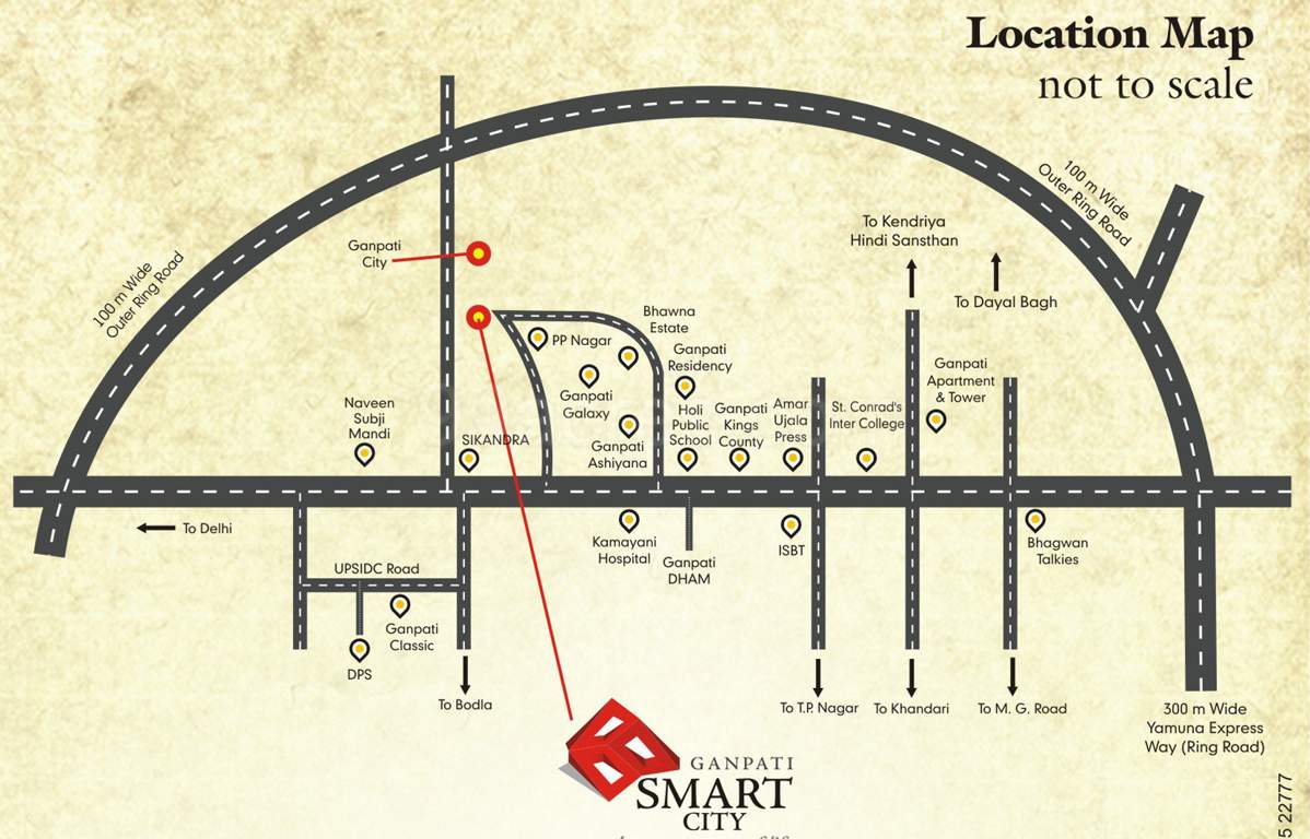  smart city samriddhi comfort homes Location Plan