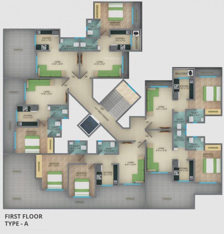  kotak royale Cluster Plan