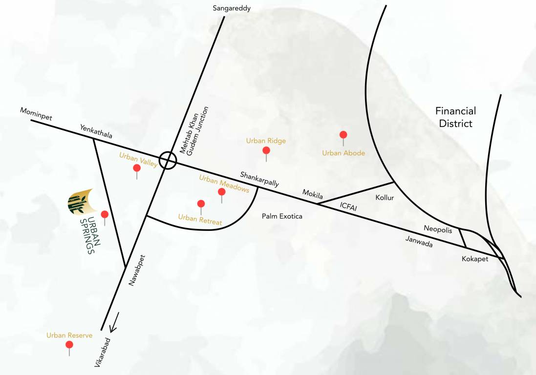  urban springs Location Plan