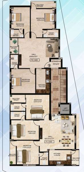 icf-colony Tower A Cluster Plan
