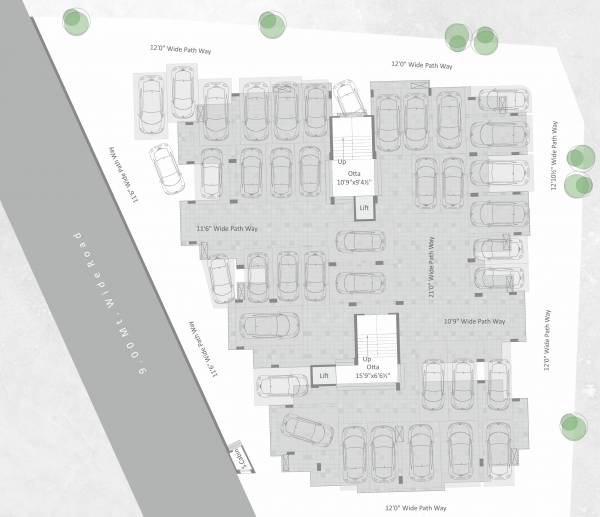 A Cluster Plan for ground Floor suhrad-residency-phase-1 A Cluster Plan for ground Floor