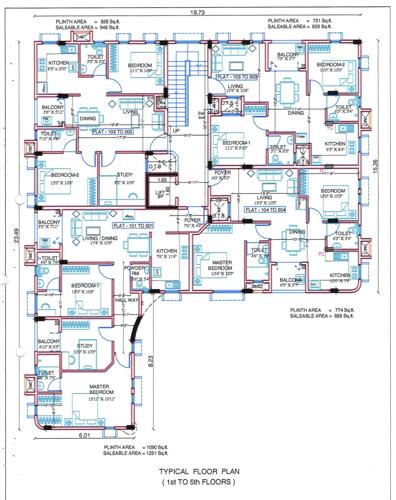 akshayam Akshayam Cluster Plan from 1st to 5th Floor