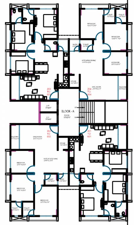  jannat phase 2 Tower A Cluster Plan
