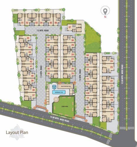  sapan-villa-and-raw-houses Layout Plan
