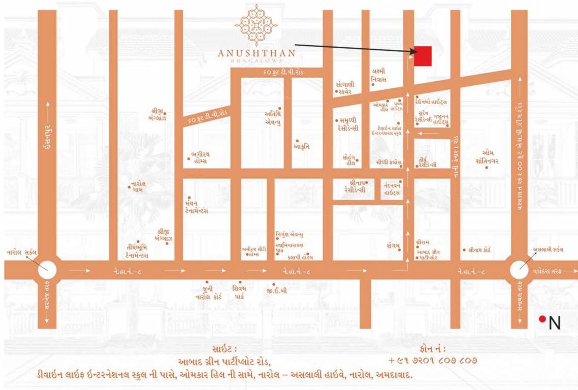  bunglows Location Plan