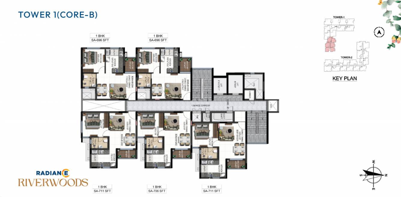 riverwoods Tower 1 Cluster Plan