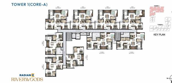 Tower 1 Cluster Plan for Typica Floor riverwoods Tower 1 Cluster Plan for Typica Floor