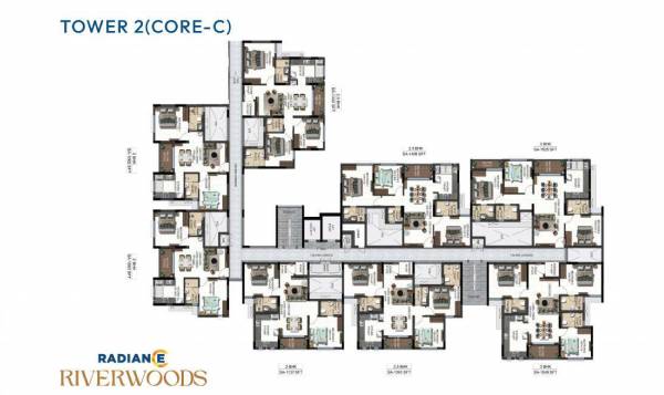 Tower 2 Cluster Plan for Typica Floor riverwoods Tower 2 Cluster Plan for Typica Floor
