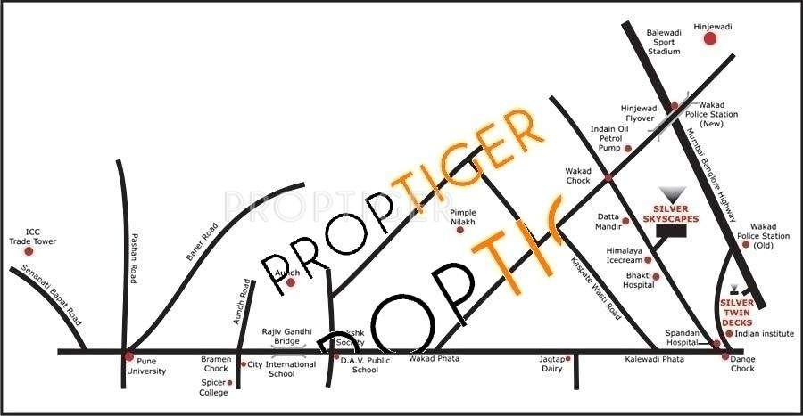 silver skyscapes Images for Location Plan of Manav Silver Skyscapes