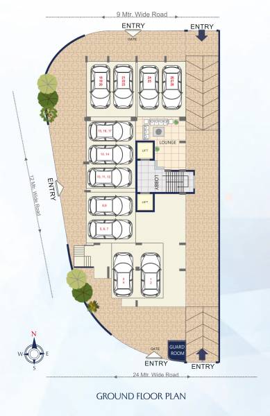  sapphire Sapphire Cluster Plan for ground Floor