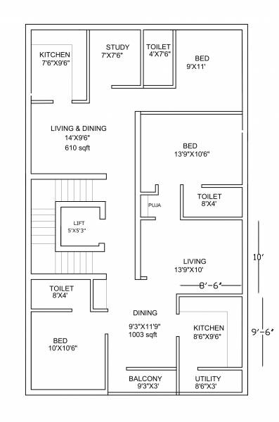  chithranjan-crest Chithranjan Crest Cluster Plan for 1st Floor
