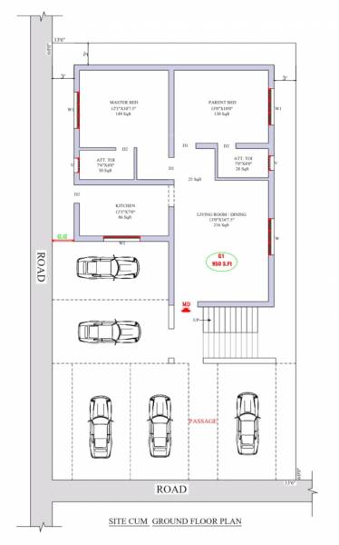  hannahs-evara Hannahs Evara Cluster Plan for ground Floor