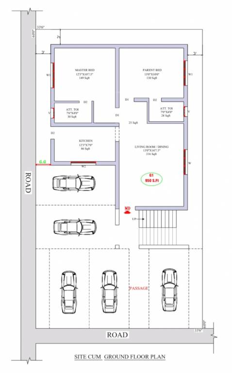  hannahs evara Hannahs Evara Cluster Plan for ground Floor
