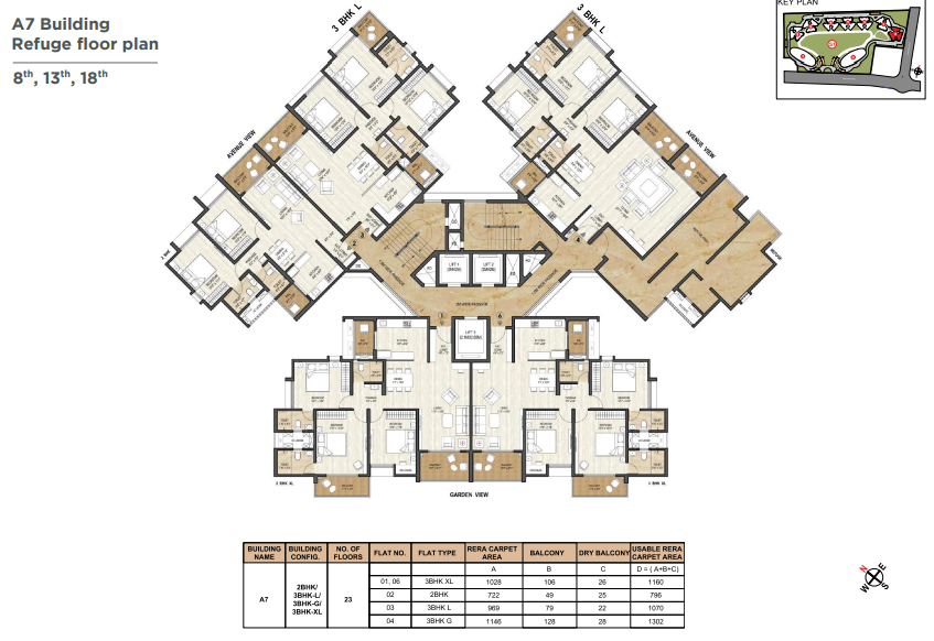 miami A7 Cluster Plan for Refugee Floor