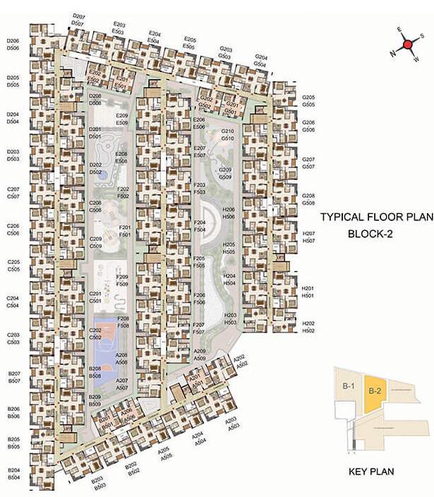  southbrooke Block   2 Cluster Plan from 1st to 5th Floor