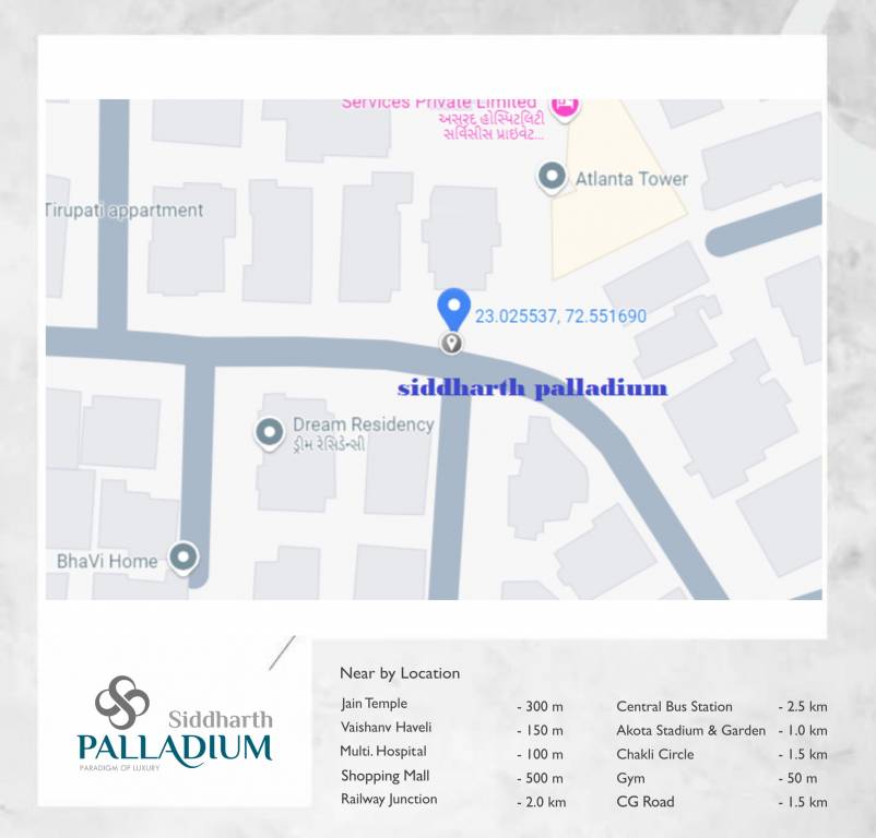  siddharth palladium Location Plan