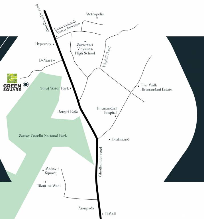  green square phase ii tower 1 and 3 Location Plan