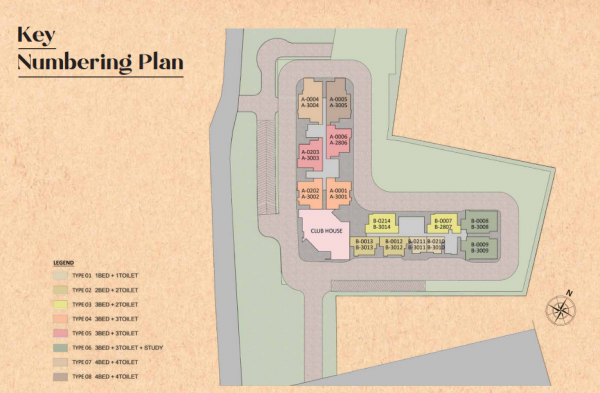  citrine Tower 1 Cluster Plan