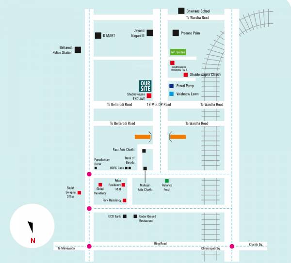 Location Plan shubh-swapn-arcade Location Plan