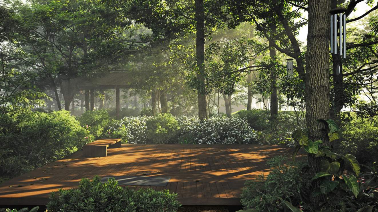   the park by repose Yoga/ Meditation Area