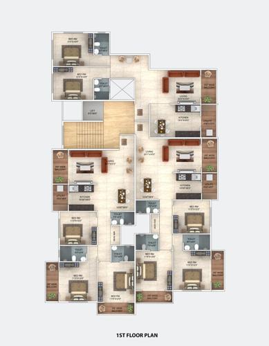  amar-bhupali-c-h-s Amar Bhupali C H S Cluster Plan for 1st Floor
