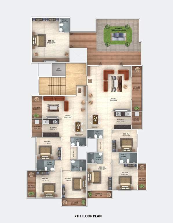  amar bhupali c h s Amar Bhupali C H S Cluster Plan for 7th Floor