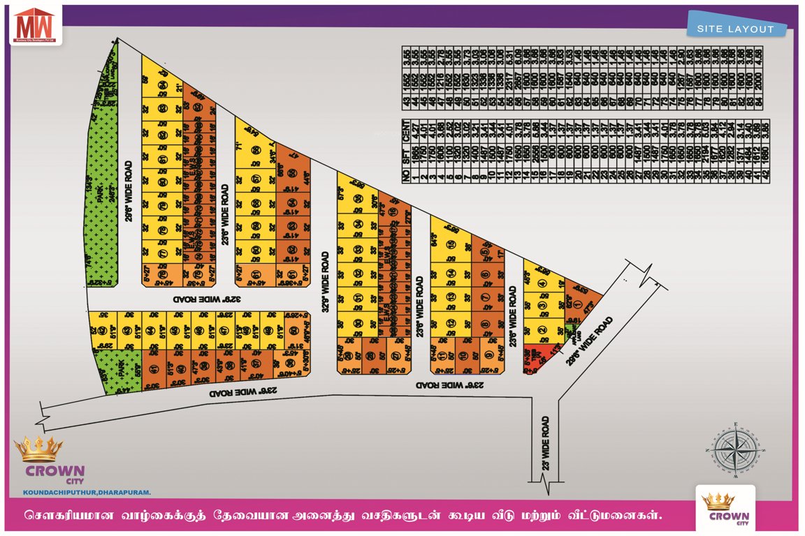 crown city Layout Plan