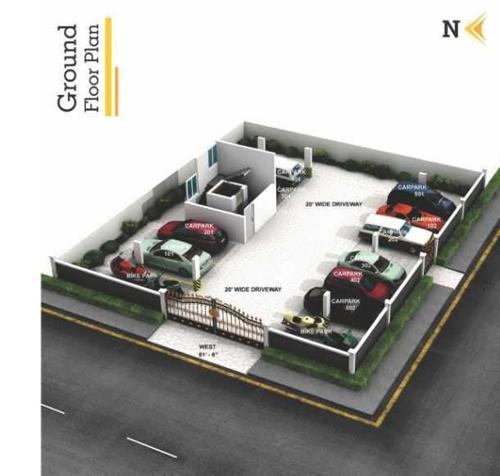  s-hill-crest Meera S Hill Crest Cluster Plan for ground Floor