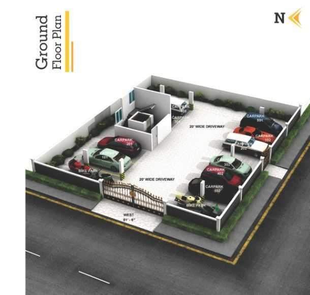  s hill crest Meera S Hill Crest Cluster Plan for ground Floor